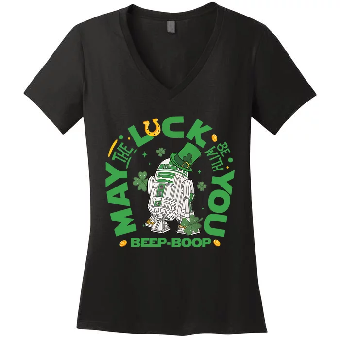 May The Luck Be With You Women's V-Neck T-Shirt