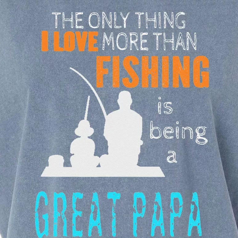 More Than Love Fishing Great Papa Special Great Grandpa Garment-Dyed Women's Muscle Tee