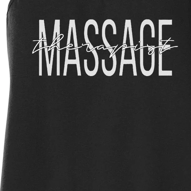 Massage Therapist LMT Licensed Massage Therapist Women's Racerback Tank