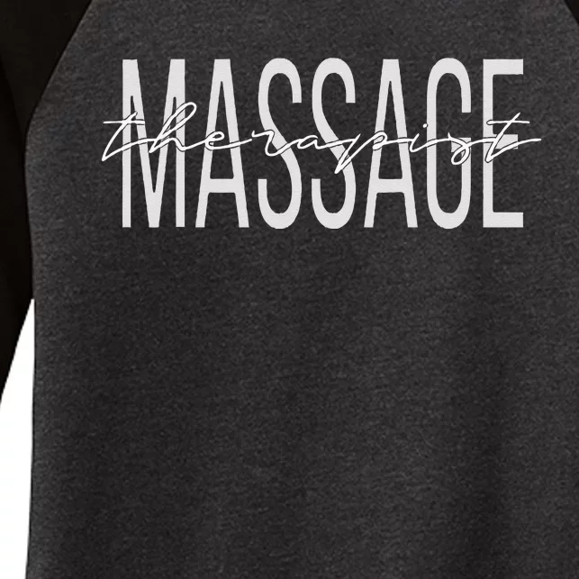 Massage Therapist LMT Licensed Massage Therapist Women's Tri-Blend 3/4-Sleeve Raglan Shirt