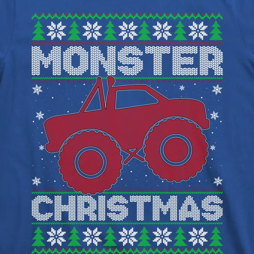 Monster Truck Lover Ugly Monster Truck Christmas Gift T-Shirt