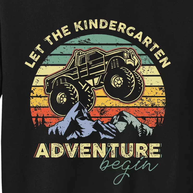 Monster Truck Let The Kindergarten Adventure Begin Teachers Sweatshirt