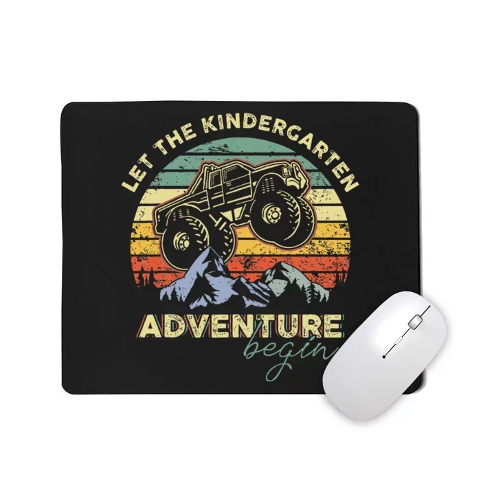 Monster Truck Let The Kindergarten Adventure Begin Teachers Mousepad