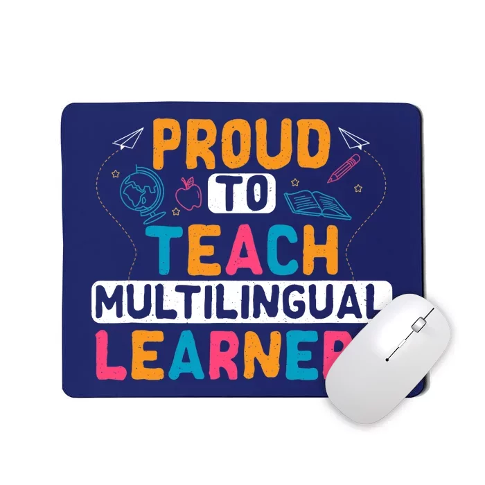 Multilingual Teacher Linguist Language ESL Teaching Mousepad