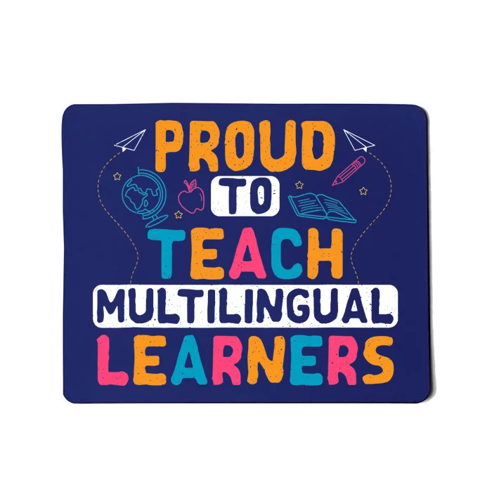 Multilingual Teacher Linguist Language ESL Teaching Mousepad