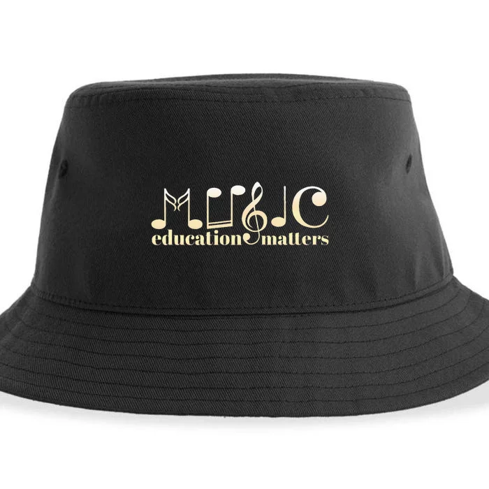 Music Teacher Life Musician Quote Music Education Matters Sustainable Bucket Hat