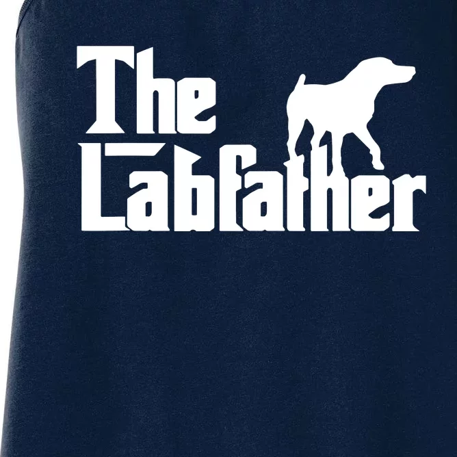 Men The Labfather Funny Lab Labrador Dog Owner Dad Daddy Father Women's Racerback Tank