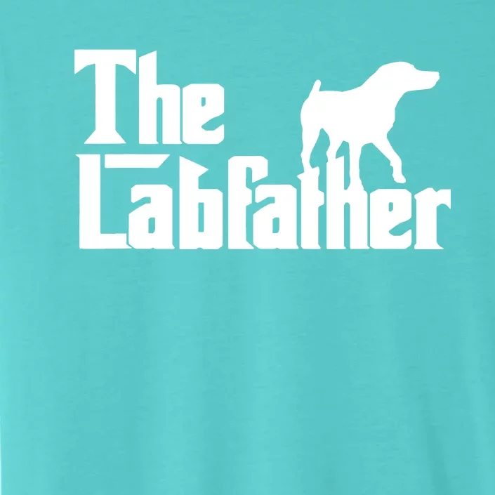 Men The Labfather Funny Lab Labrador Dog Owner Dad Daddy Father ChromaSoft Performance T-Shirt