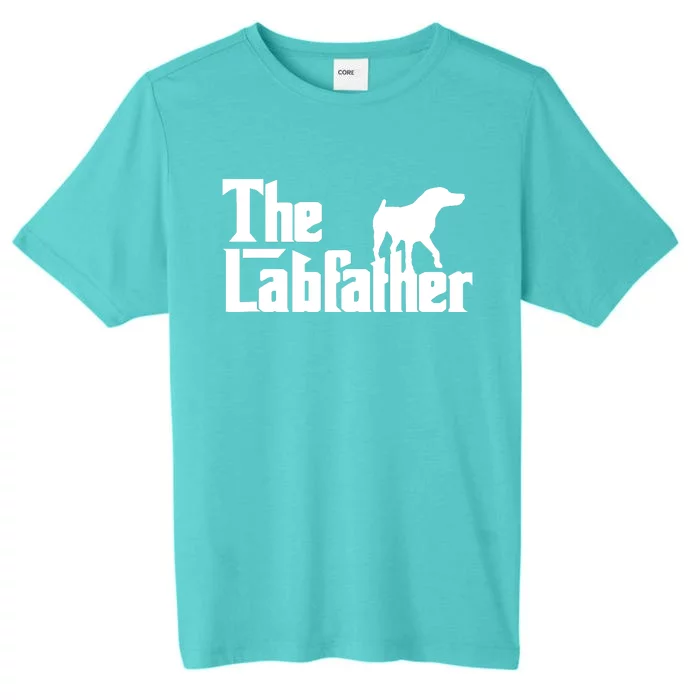 Men The Labfather Funny Lab Labrador Dog Owner Dad Daddy Father ChromaSoft Performance T-Shirt