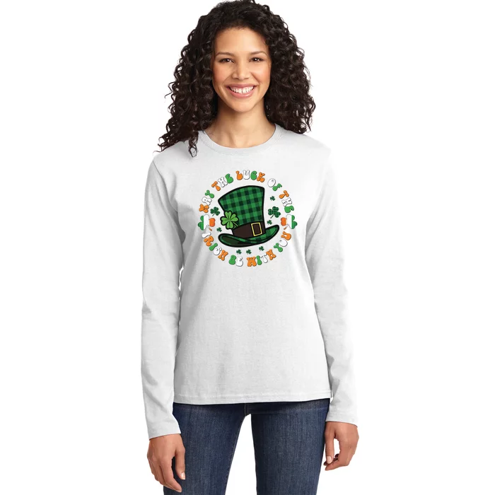 May The Luck Of The Irish Be With You Ladies Long Sleeve Shirt