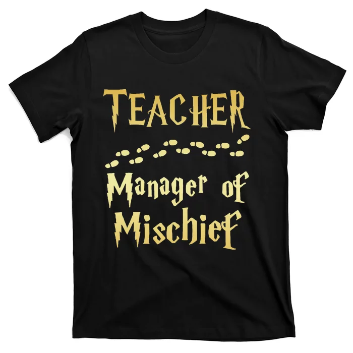 Magical Teacher Manager Of Mischief Birthday Family Party T-Shirt