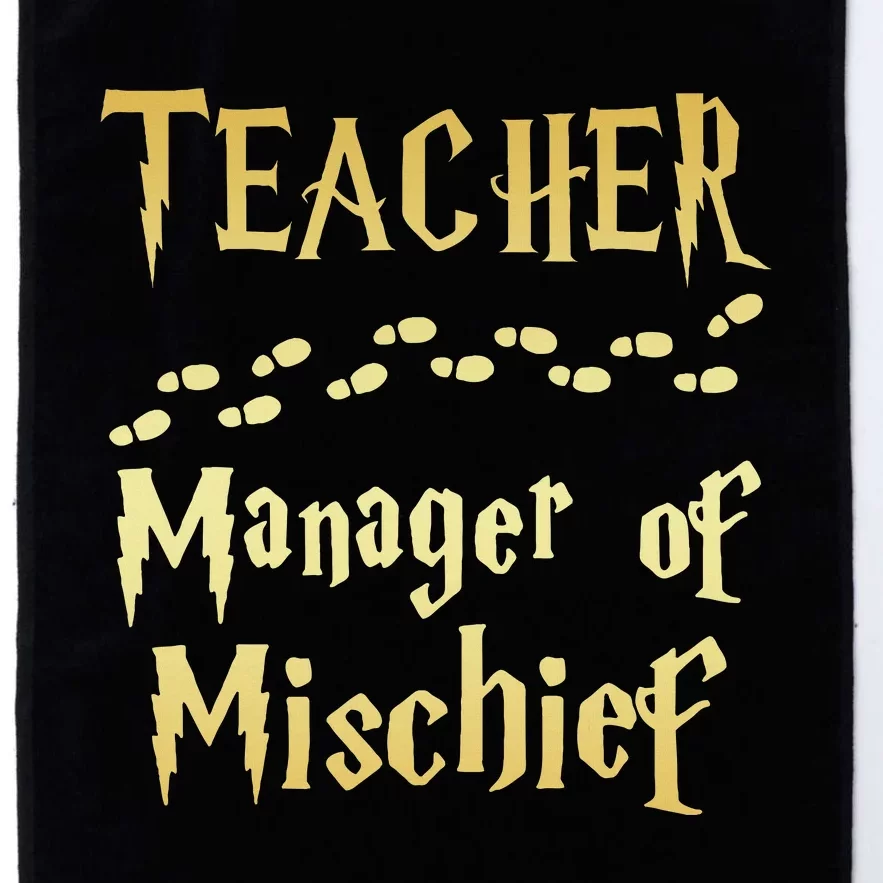 Magical Teacher Manager Of Mischief Birthday Family Party Platinum Collection Golf Towel