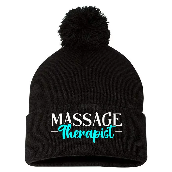 Massage Therapist Massage Therapy Pom Pom 12in Knit Beanie