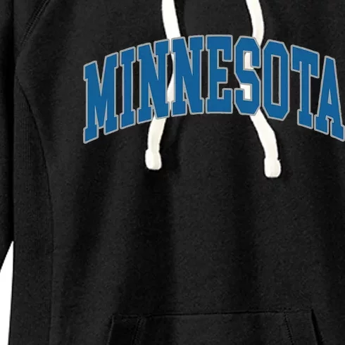 Minnesota Text Women's Fleece Hoodie