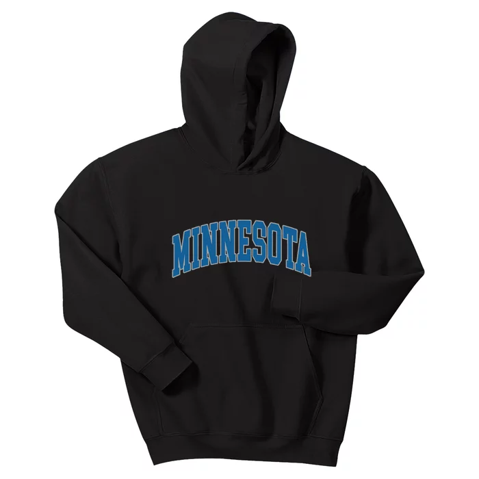 Minnesota Text Kids Hoodie