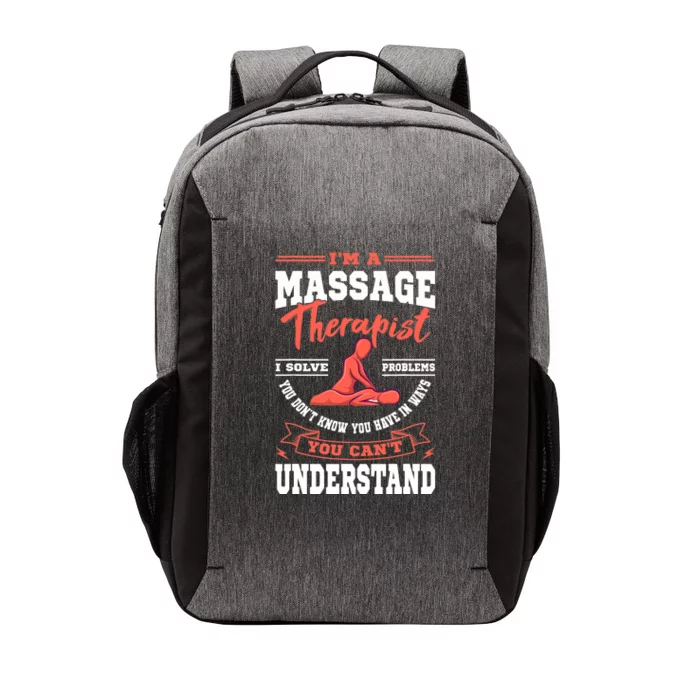 Massage Therapist Masseuse Masseur Therapy Body Treatment Vector Backpack