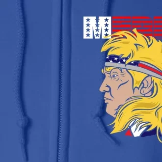 Merica Trump Mullet With Bandana Gift Full Zip Hoodie