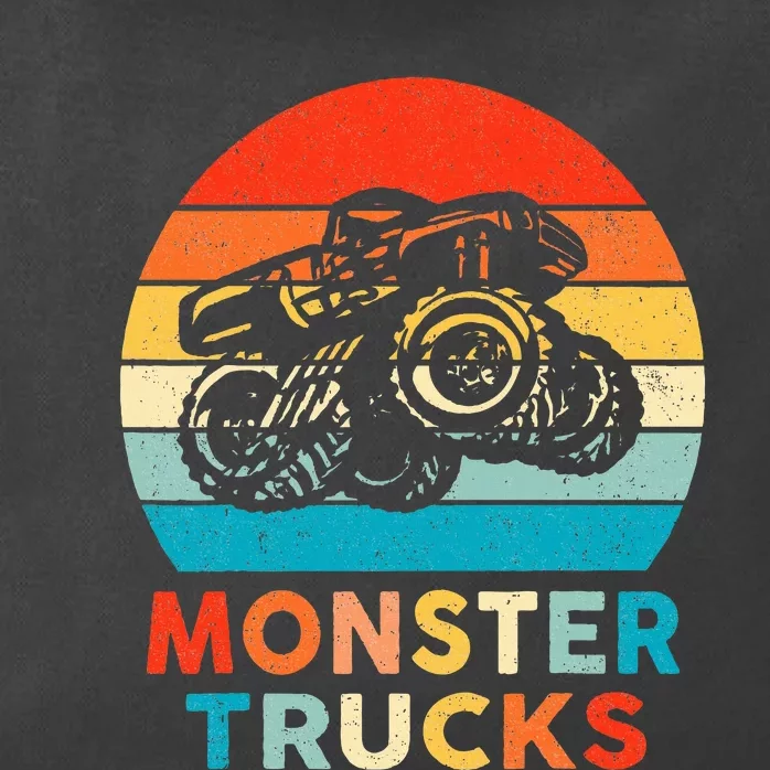 Monster Truck Zip Tote Bag