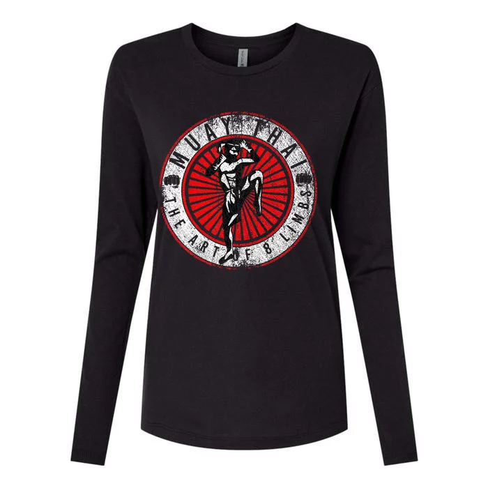 Muay Thai Womens Cotton Relaxed Long Sleeve T-Shirt