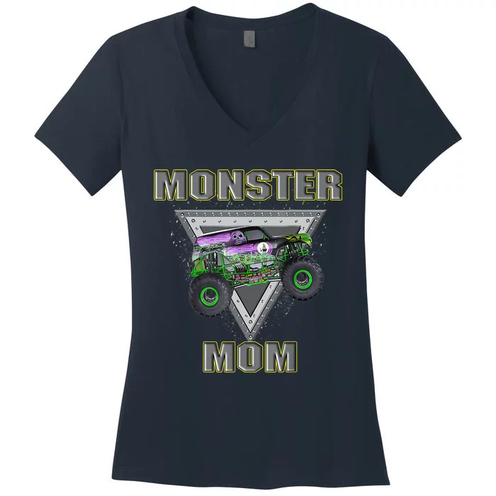 Monster Truck MOM Monster Truck Are My Jam Truck Lovers Women's V-Neck T-Shirt