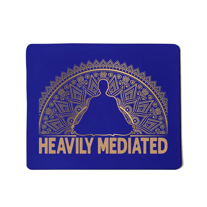 Meditate Tee Meditation Tees Heavily Meditated Gift Mousepad