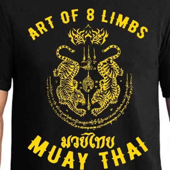 Muay Thai Mma Tiger Street Fight Muay Thai Kickboxing Gift Pajama Set