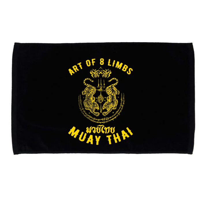 Muay Thai Mma Tiger Street Fight Muay Thai Kickboxing Gift Microfiber Hand Towel