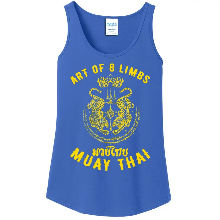 Muay Thai Mma Tiger Street Fight Muay Thai Kickboxing Gift Ladies Essential Tank