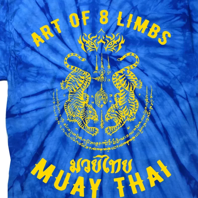 Muay Thai Mma Tiger Street Fight Muay Thai Kickboxing Gift Tie-Dye T-Shirt