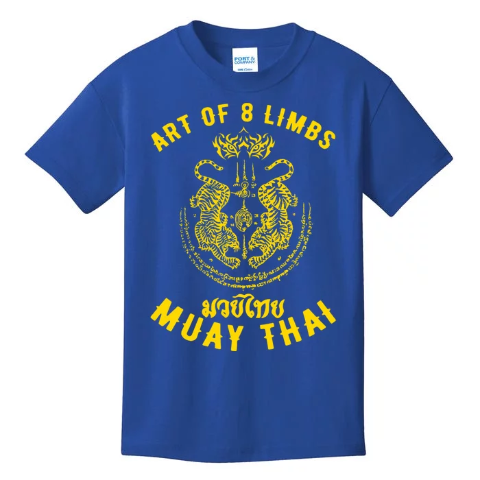 Muay Thai Mma Tiger Street Fight Muay Thai Kickboxing Gift Kids T-Shirt