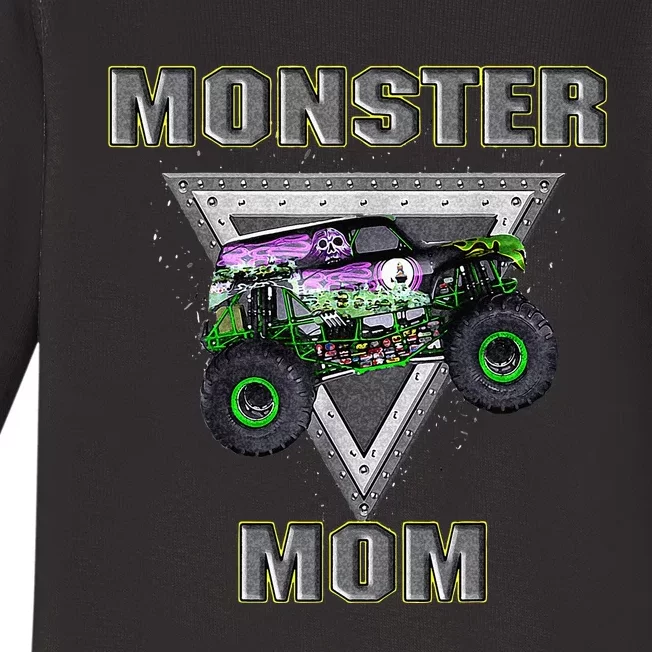 Monster Truck MOM Monster Truck Are My Jam Truck Lovers Baby Long Sleeve Bodysuit