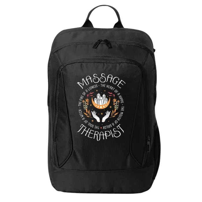 Massage Therapist Masseuse Massage Therapy Massotherapist City Backpack