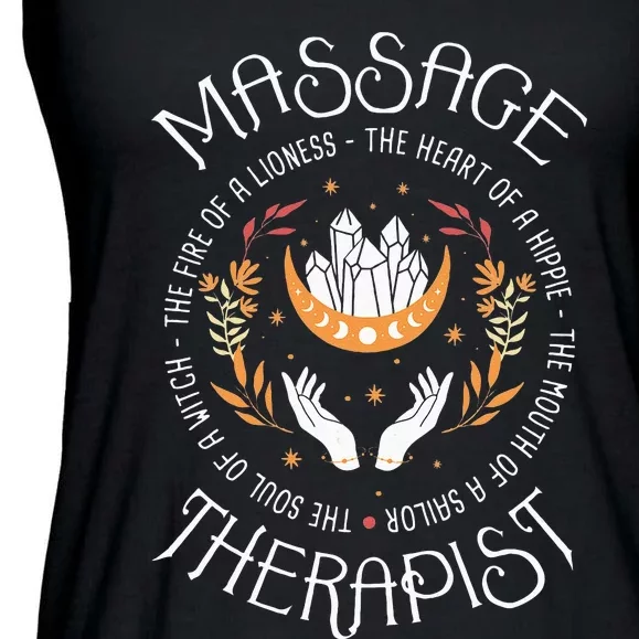 Massage Therapist Masseuse Massage Therapy Massotherapist Ladies Essential Flowy Tank