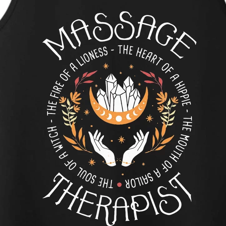 Massage Therapist Masseuse Massage Therapy Massotherapist Performance Tank