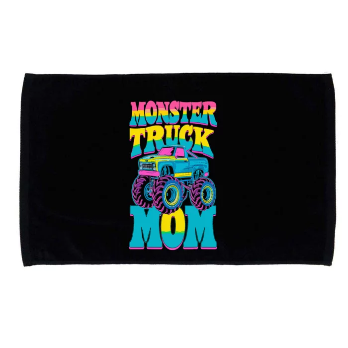 Monster Truck Mom Birthday Party Monster Truck Microfiber Hand Towel