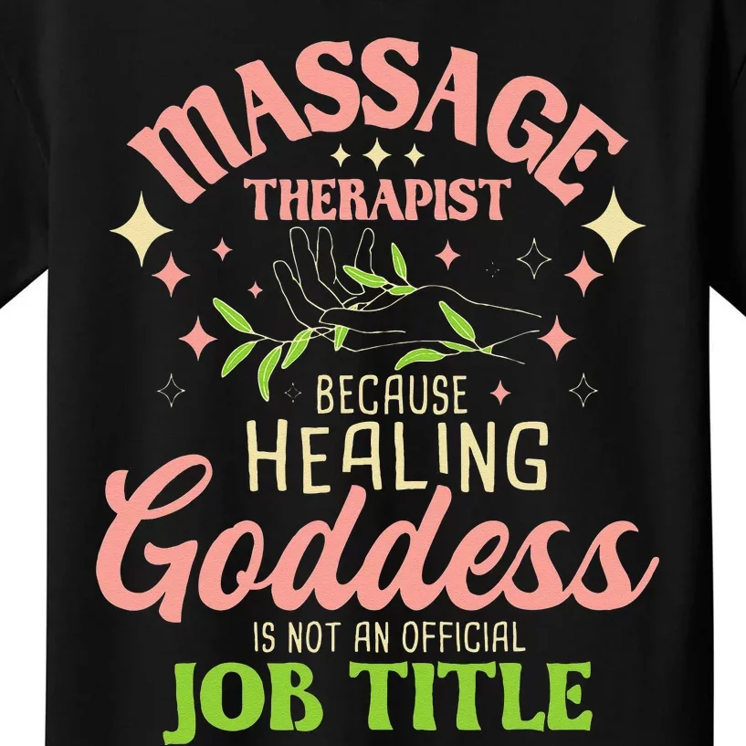 Massage Therapist Masseuse Massage Therapy Massotherapist Kids T-Shirt