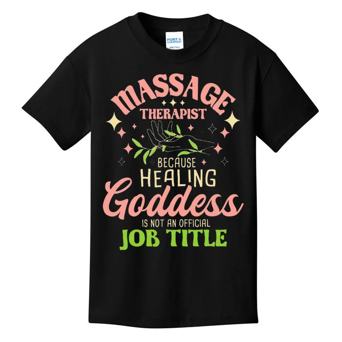 Massage Therapist Masseuse Massage Therapy Massotherapist Kids T-Shirt