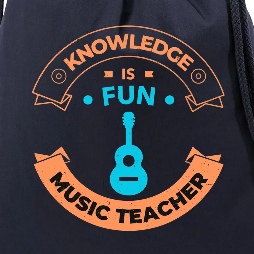 Music Teacher Music Guitar Teacher Drawstring Bag