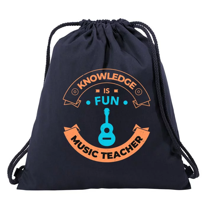 Music Teacher Music Guitar Teacher Drawstring Bag