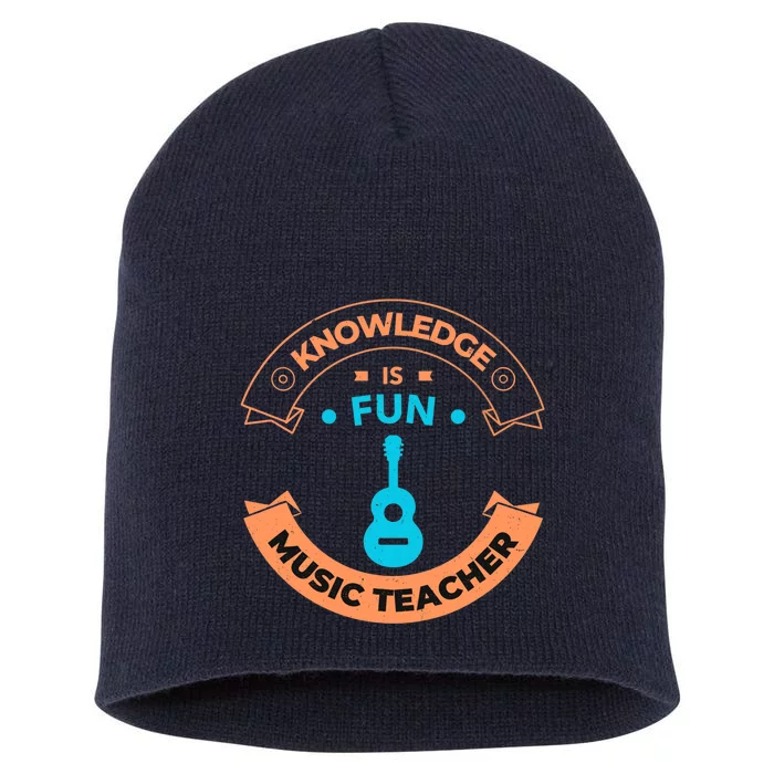 Music Teacher Music Guitar Teacher Short Acrylic Beanie