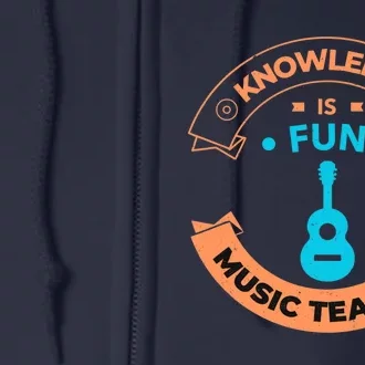 Music Teacher Music Guitar Teacher Full Zip Hoodie