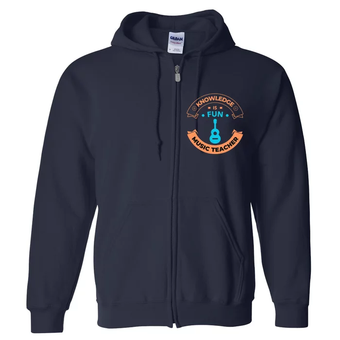 Music Teacher Music Guitar Teacher Full Zip Hoodie