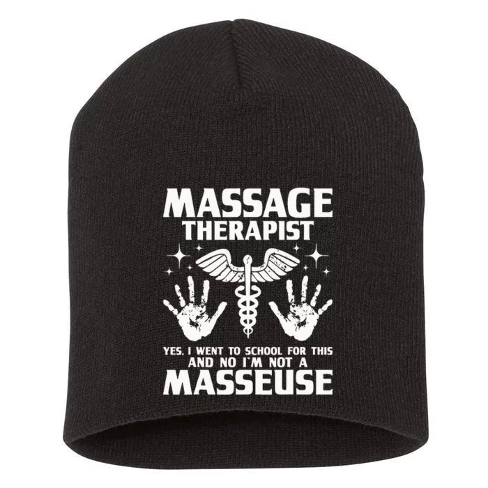 Massage Therapist Massotherapist Massage Therapy Massager Short Acrylic Beanie