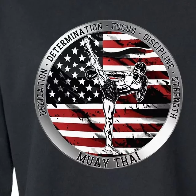 Muay Thai Cropped Pullover Crew