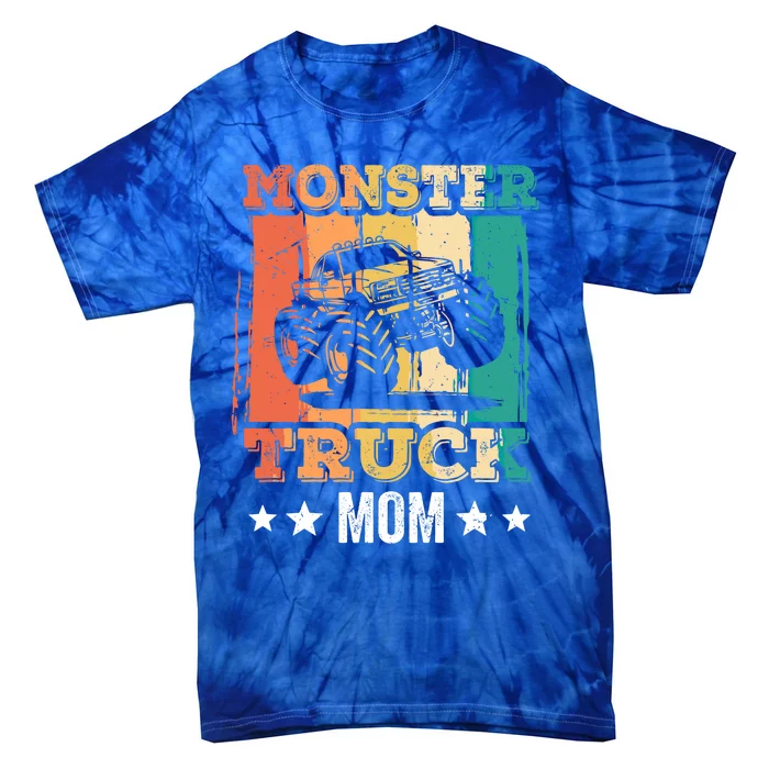 Monster Truck Mom Mama Mum Mothers Day Retro Vintage Gift Tie-Dye T-Shirt