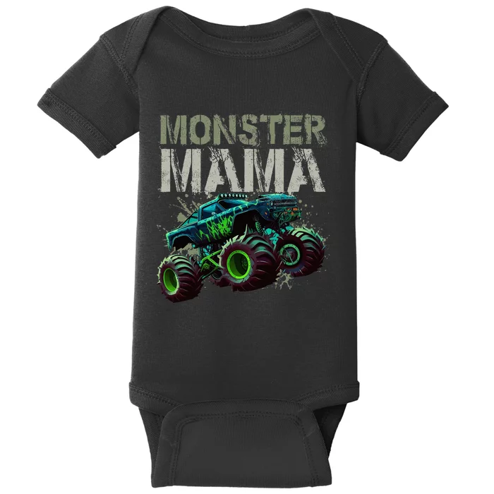 Monster Truck Mama Family Matching Monster Baby Bodysuit