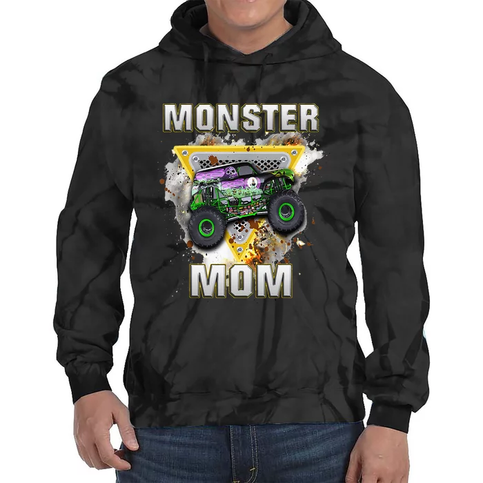 Monster Truck Mom Monster Truck Are My Jam Truck Lovers Tie Dye Hoodie