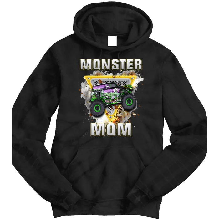 Monster Truck Mom Monster Truck Are My Jam Truck Lovers Tie Dye Hoodie