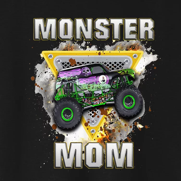 Monster Truck Mom Monster Truck Are My Jam Truck Lovers Women's Crop Top Tee