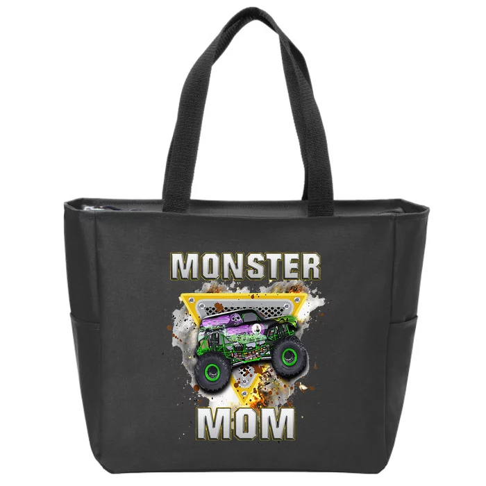 Monster Truck Mom Monster Truck Are My Jam Truck Lovers Zip Tote Bag